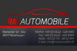 RM Automobile - Autohandel & KFZ-Meisterbetrieb - Ronshausen