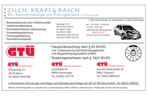 Zilch, Krapf & Rasch - Kfz Sachverständige GTÜ - Bad Hersfeld